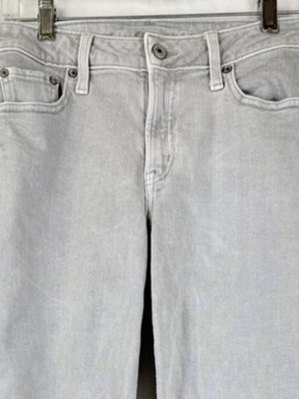 American Eagle Stovepipe Jeans 000 Gray Womens Straight Leg Denim